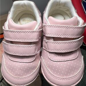 Stride Rite Pink Polka Dot Sneakers